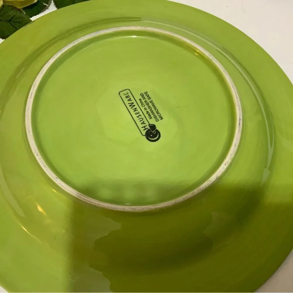 Hausenware dinner plate green 11.5” G1